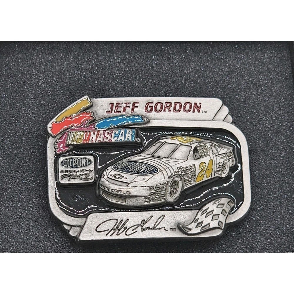 Nascar Jeff Gordon Dupont Pewter Limited Edition Belt Buckle New 1995